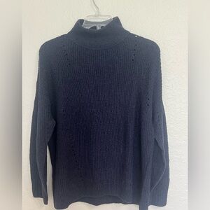 Ann Taylor Men's Dark Blue Turtleneck Sweater